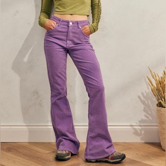 Urban Outfitters Pants - Urban Outfitters *Sold Out* London Purple Corduroy Flare Pants Sz 32x32 BNWT